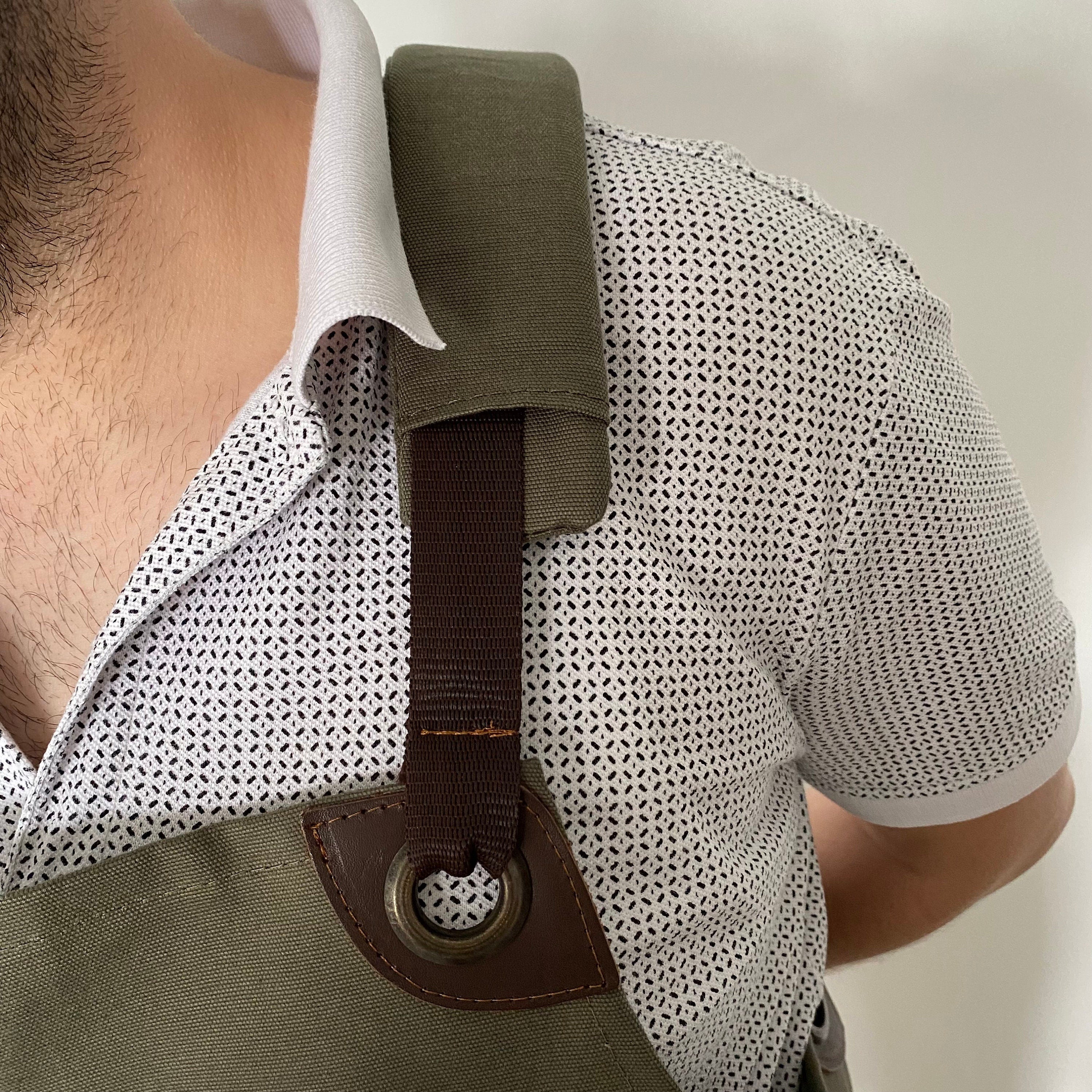 Personalized Leather Apron Men, Bbq Apron, Woodworking Apron, Welding Apron, Custom Engraved Genuine Leather Grilling Apron Adjustable Strap