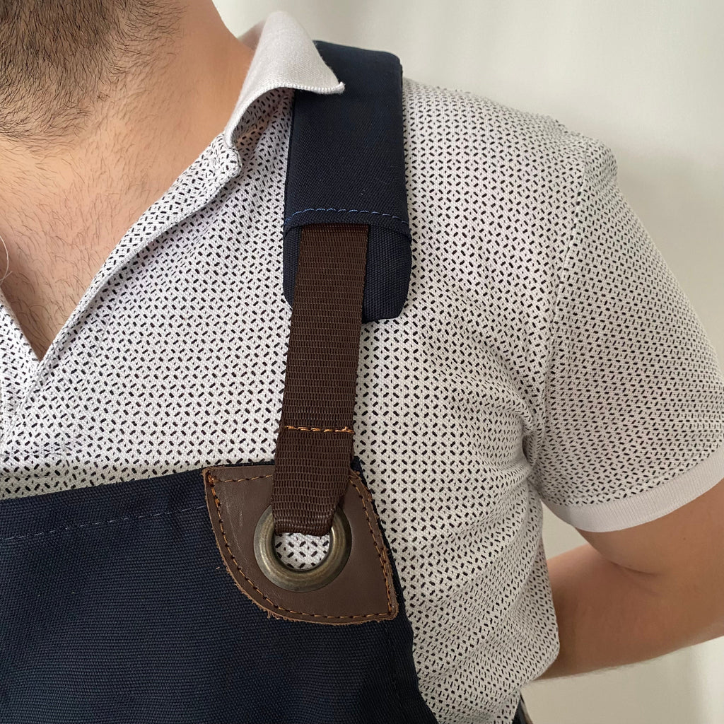 Personalized Leather Apron Men, Bbq Apron, Woodworking Apron, Welding Apron, Custom Engraved Genuine Leather Grilling Apron Adjustable Strap