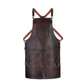 Full Grain Leather Apron: Split Leg, Pockets & Tool Holder