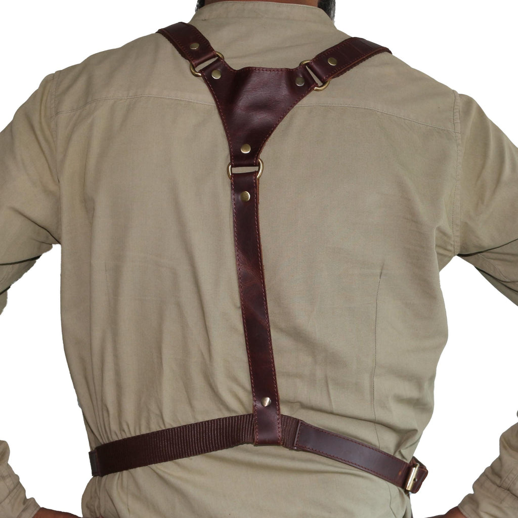Cowhide Leather Apron, Adjustable Straps, Fire Prevention