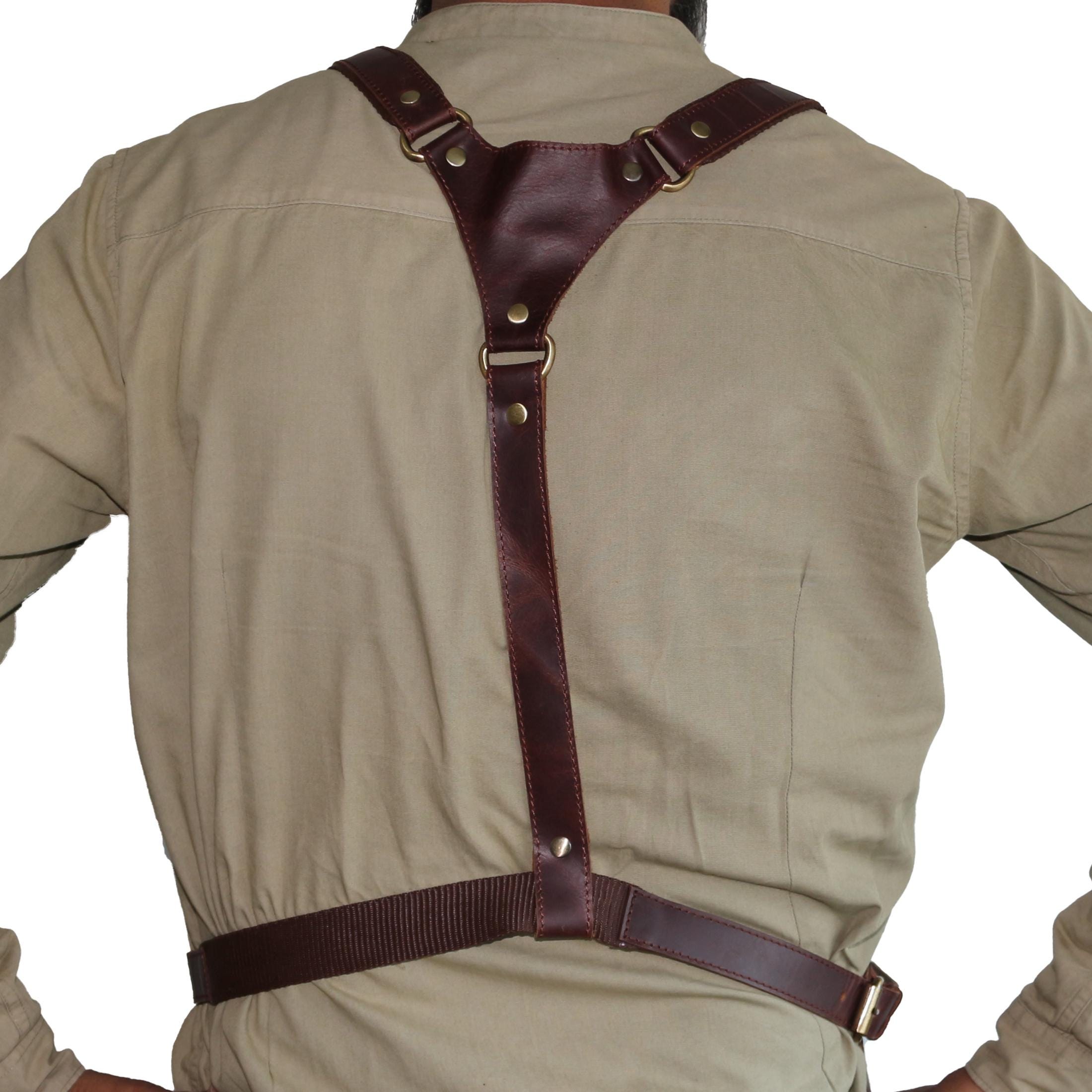 Cowhide Leather Apron, Adjustable Straps, Fire Prevention