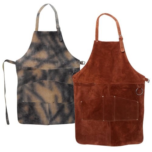 Demhaas Lederschürze Aus Wildleder – Handgefertigte Schürze Für Grill, Werkstatt & Handwerk | 62×84 Cm