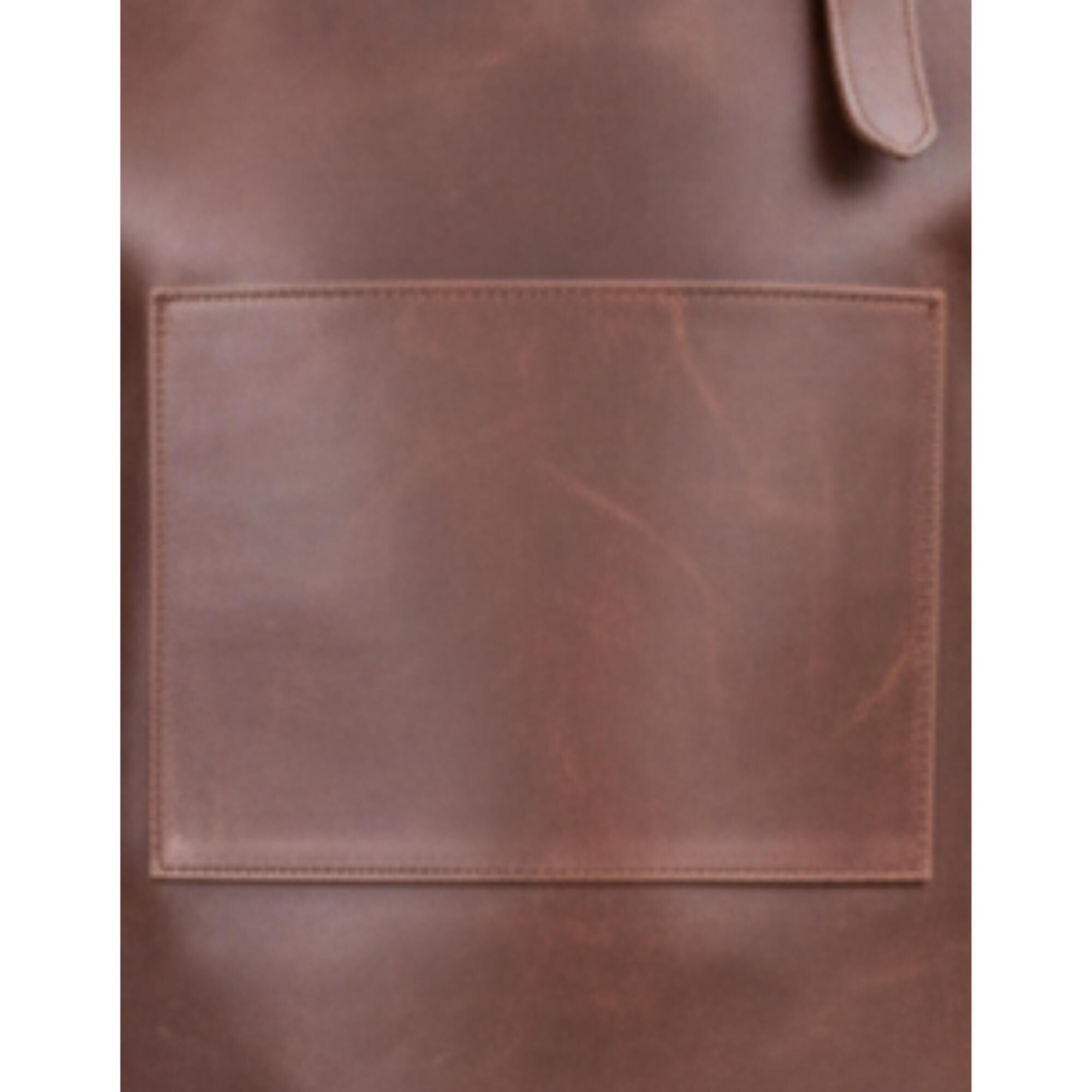 Handcrafted Brown Cowhide Leather Apron - Welding, Woodworking, Bbq, Barista, Chefs And Blacksmith With Pockets - Gift For Him/her