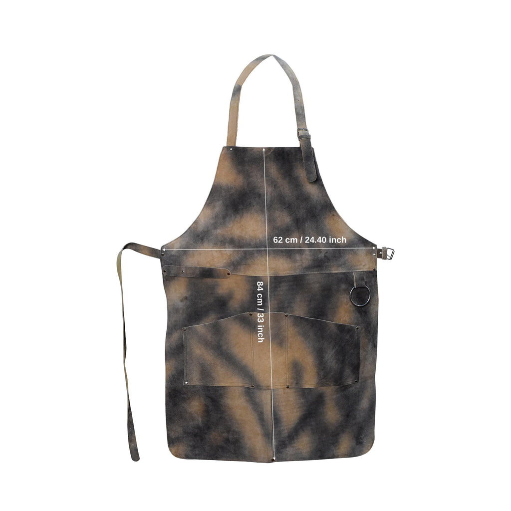 Demhaas Lederschürze Aus Wildleder – Handgefertigte Schürze Für Grill, Werkstatt & Handwerk | 62×84 Cm