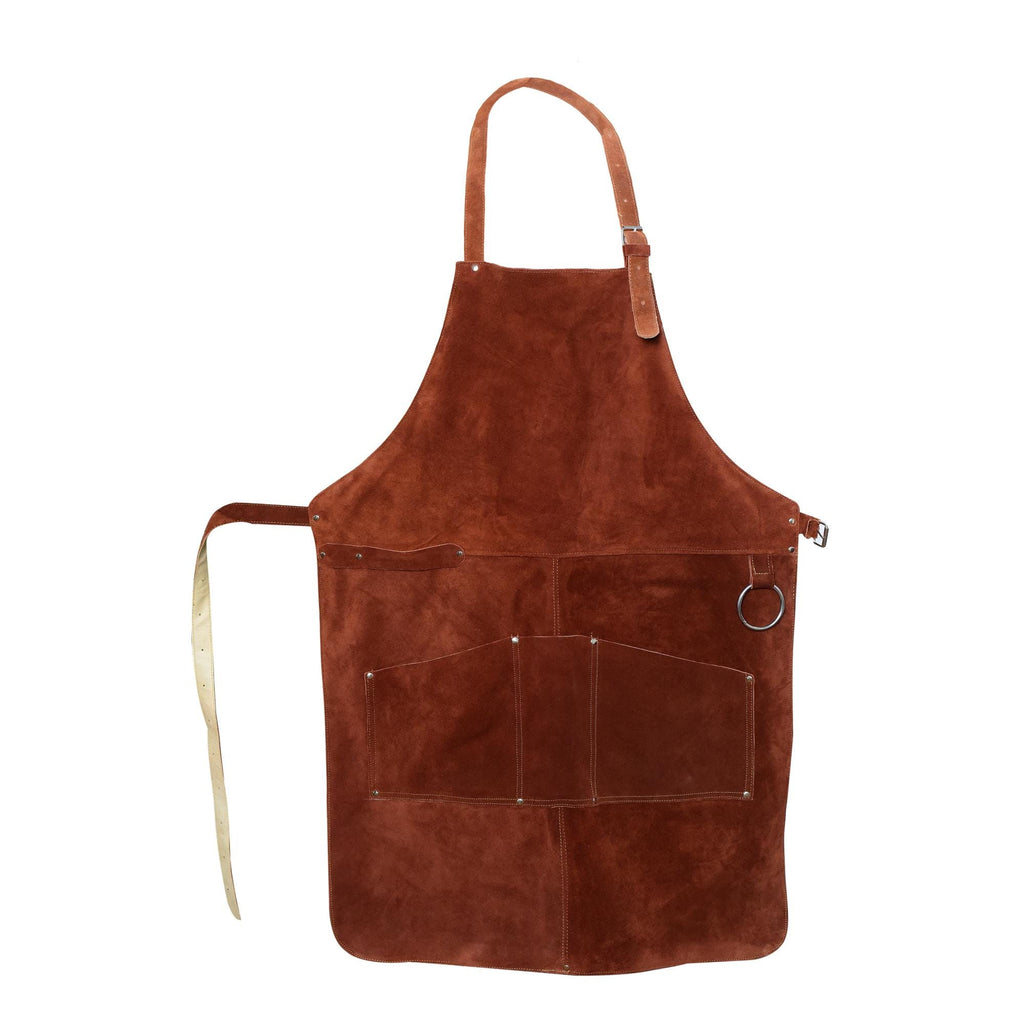 Demhaas Lederschürze Aus Wildleder – Handgefertigte Schürze Für Grill, Werkstatt & Handwerk | 62×84 Cm